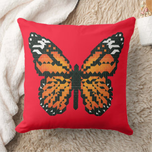 Monarchschmetterling aus Polygon Kissen