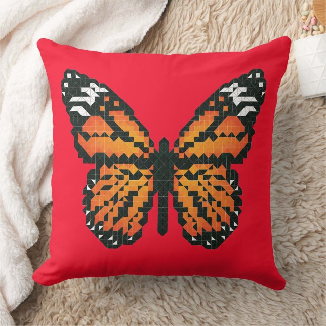 Monarchschmetterling aus Polygon Kissen (Decke)