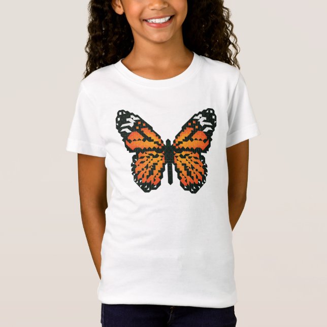 Monarchschmetterling aus Polygon T-Shirt (Vorderseite)