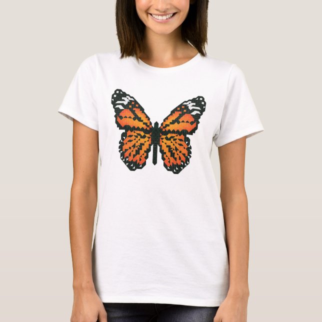 Monarchschmetterling aus Polygon T-Shirt (Vorderseite)