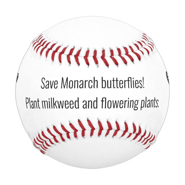 Monarchschmetterling Baseball (Vorderseite)