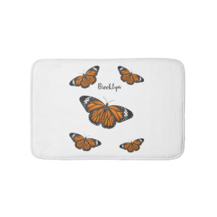 Monarchschmetterling-Cartoon Badematte
