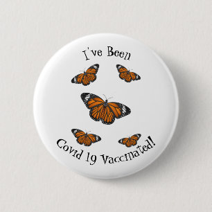 Monarchschmetterling-Cartoon Button