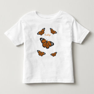 Monarchschmetterling-Cartoon Kleinkind T-shirt