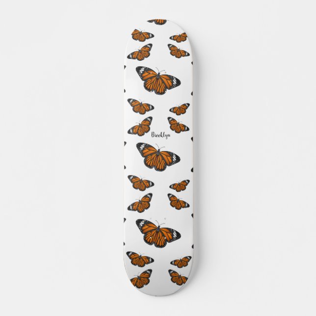 Monarchschmetterling-Cartoon  Skateboard (Vorne)