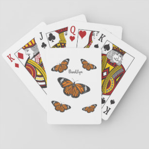 Monarchschmetterling-Cartoon Spielkarten