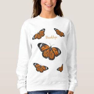 Monarchschmetterling-Cartoon Sweatshirt