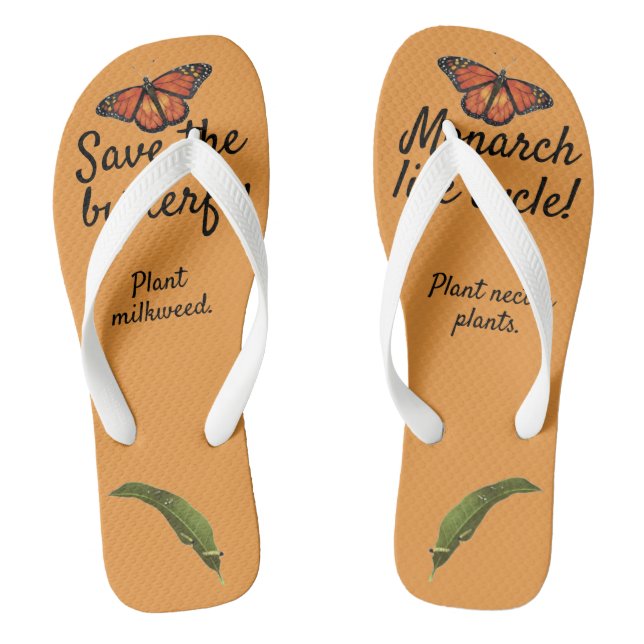 Monarchschmetterling Flip Flops (Fußbett)
