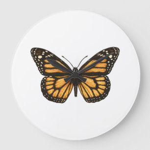 Monarchschmetterling Große Wanduhr
