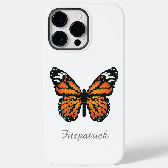 Monarchschmetterling in Polygon / Personalisierte  Case-Mate iPhone Hülle (Rückseite)