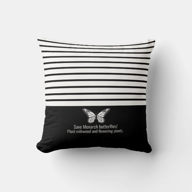 Monarchschmetterling Kissen (Vorderseite)
