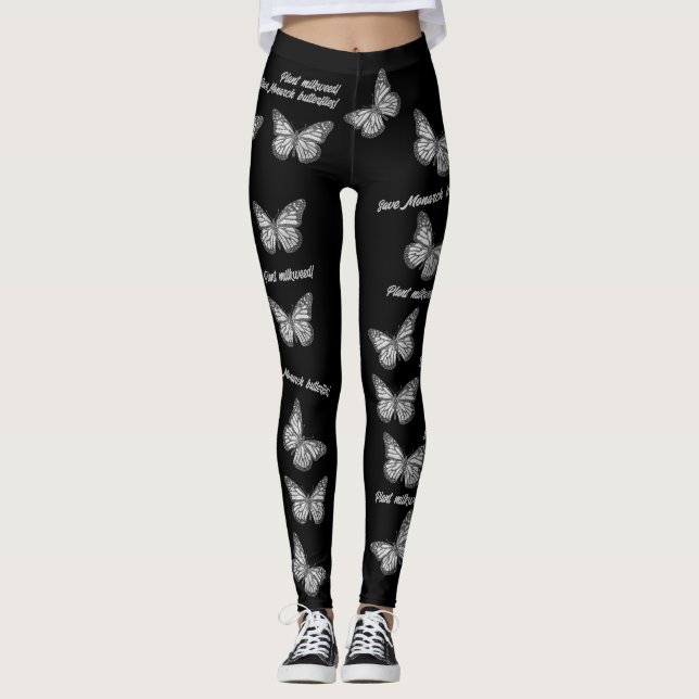 Monarchschmetterling Leggings (Vorderseite)