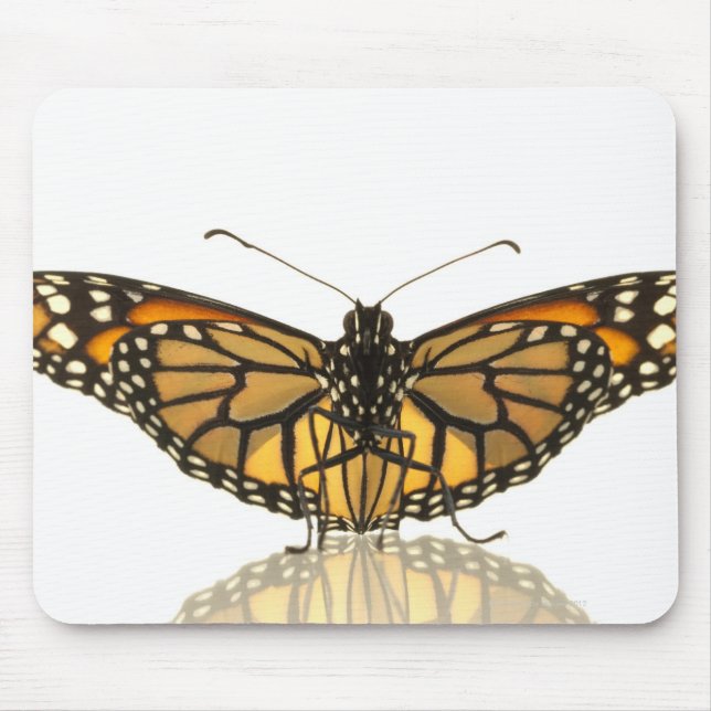Monarchschmetterling mit ausgebreiteten Flügeln Mousepad (Vorne)