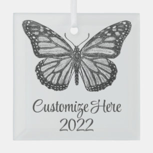 Monarchschmetterling Ornament Aus Glas