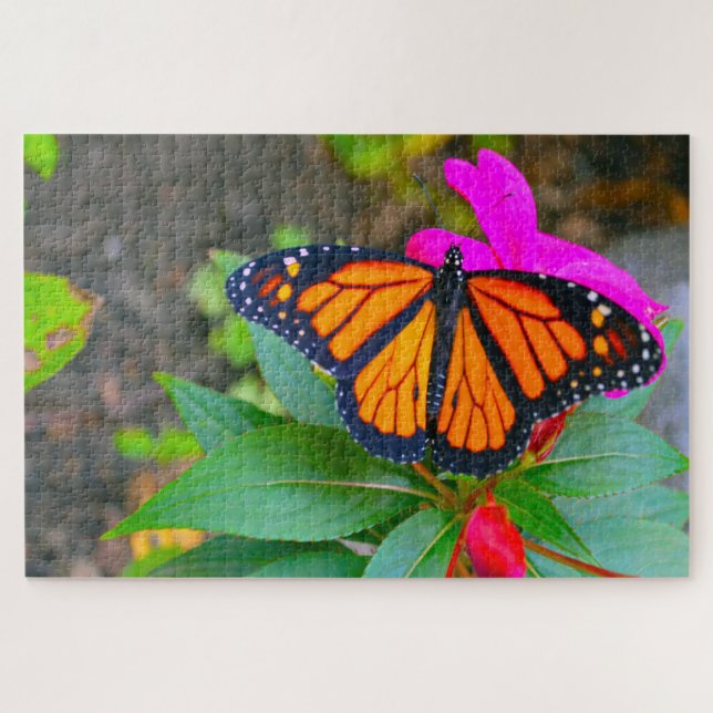 Monarchschmetterling. Puzzle (Horizontal)