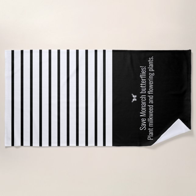 Monarchschmetterling Strandtuch (Vorderseite)