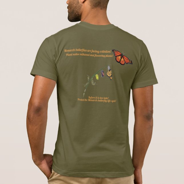 Monarchschmetterling T-Shirt (Rückseite)