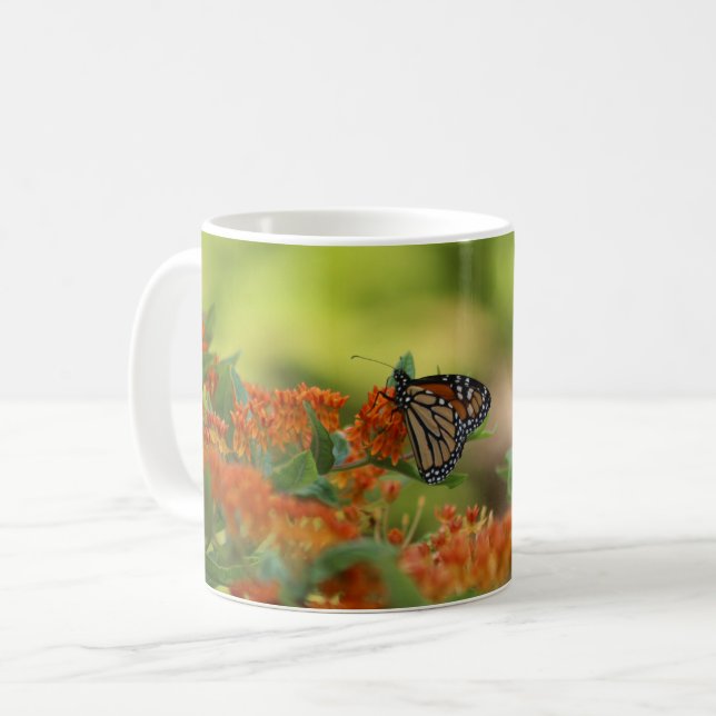 Monarchschmetterling-Tasse Kaffeetasse (Vorderseite Links)