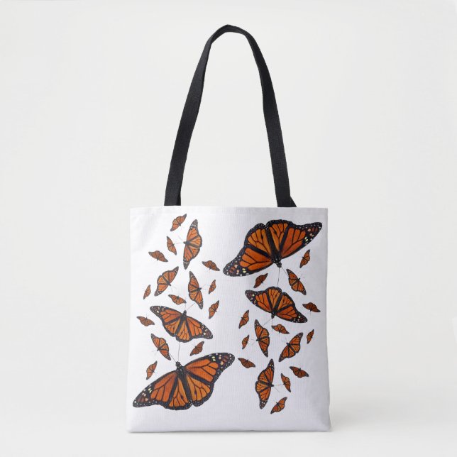 Monarchschmetterling über die Drucktasche (Vorderseite)