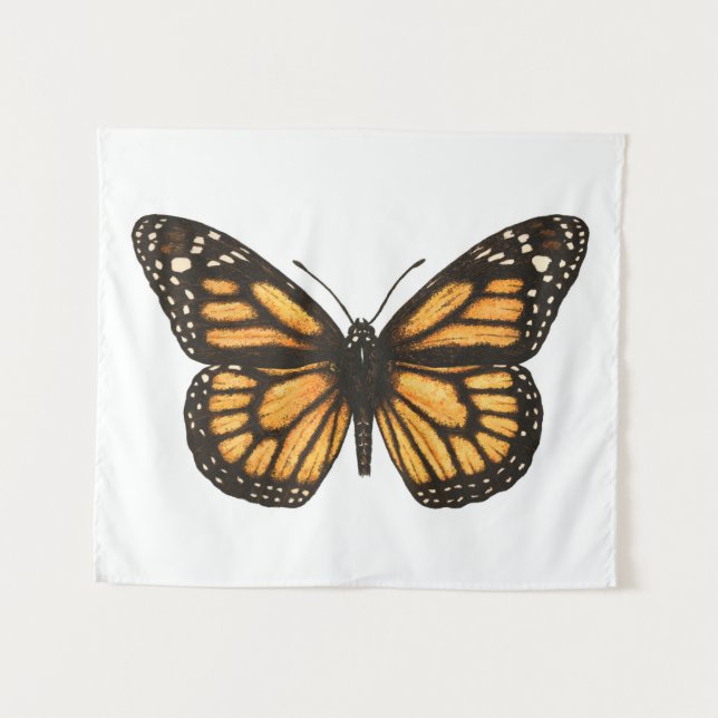 Monarchschmetterling Wandteppich (Vorderseite (Horizontal))