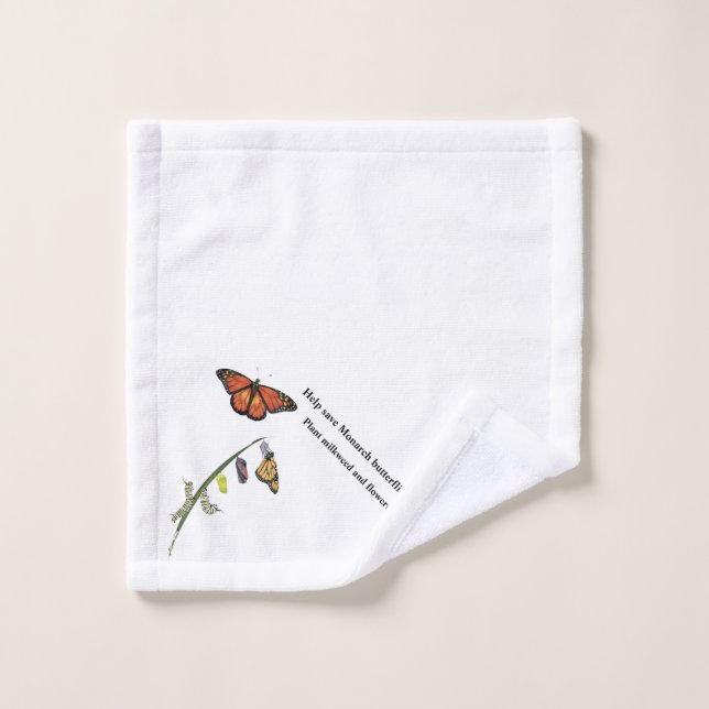 Monarchschmetterling Waschlappen (Waschlappen)