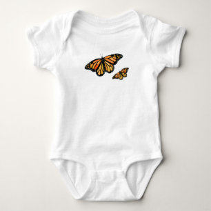 Monarchschmetterling Wildlebewesen Babybodysuit Baby Strampler