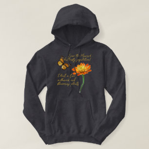 Monarchschmetterling, Zinnia-Blume, Hoodie