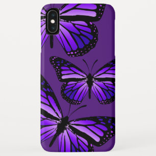 Monarchschmetterlinge auf Lila Case-Mate iPhone Hülle