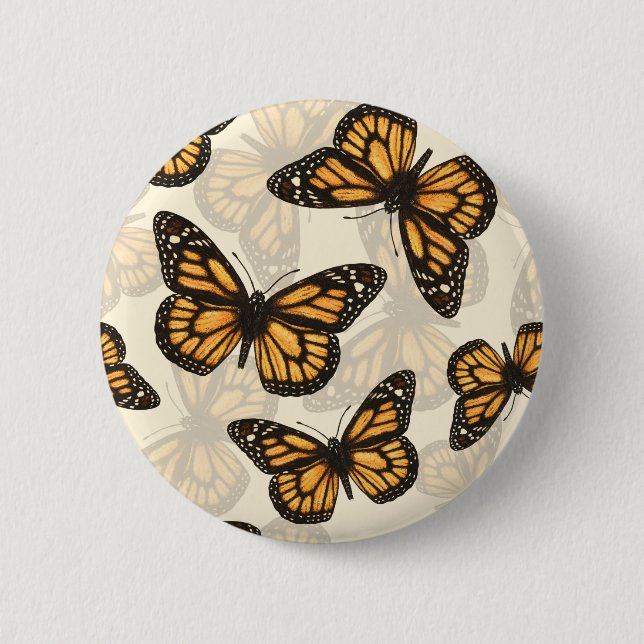 Monarchschmetterlinge Button (Vorderseite)