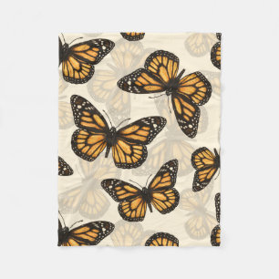 Monarchschmetterlinge Fleecedecke