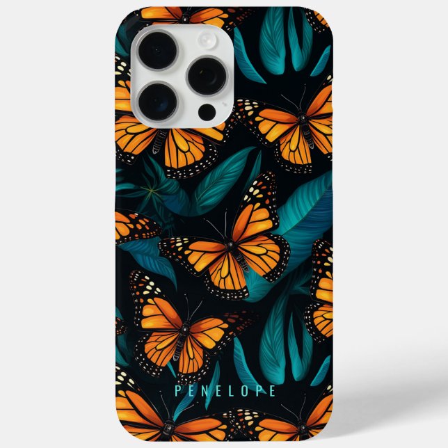 Monarchschmetterlinge personalisierter iPhone-Fall Case-Mate iPhone Hülle (Rückseite)
