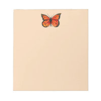 Monarchschmetterlingsdesign auf Notepad