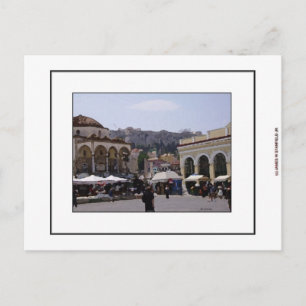 Monasteraki Quadrat in Athen, Griechenland Postkarte