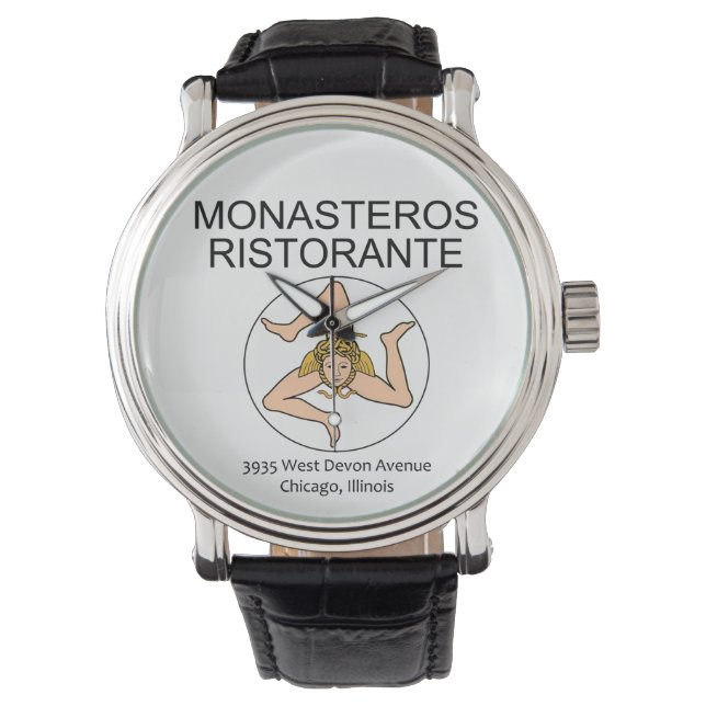 Monasteros Ristorante, Chicago, Illinois Armbanduhr (Vorderseite)