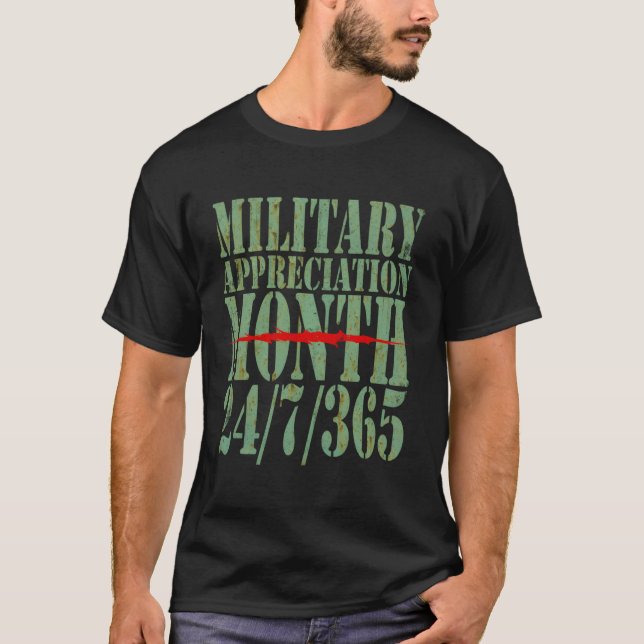 Monat 247365 Veteran Appreci T-Shirt (Vorderseite)