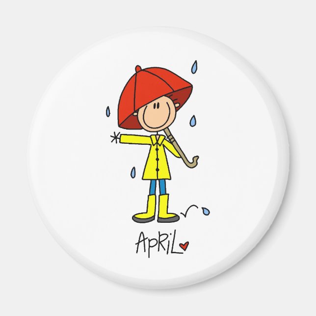 Monat April Magnet (Vorne)