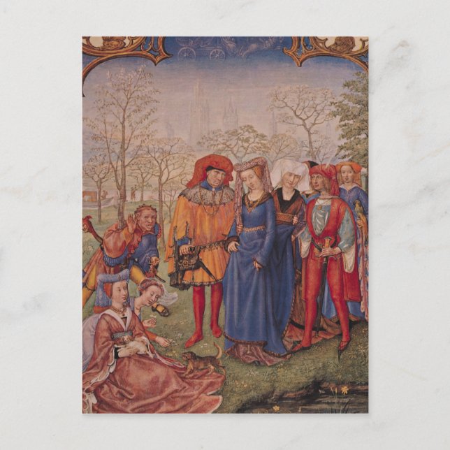 Monat April Postkarte (Vorderseite)