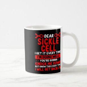 Monat der Aufklärung der Sichelzellen Burgundy Sic Kaffeetasse