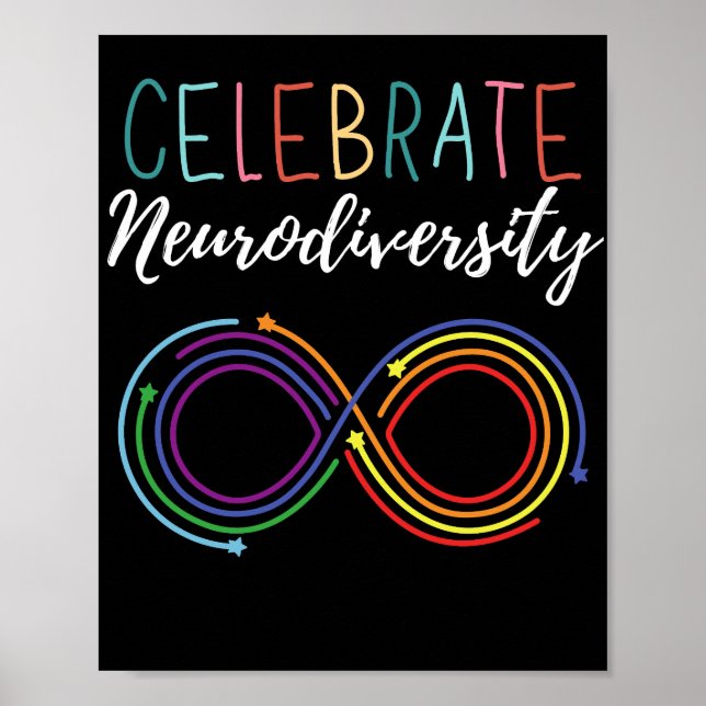 Monat der Aufklärung über Autismus Celebrate Neuro Poster (Vorne)
