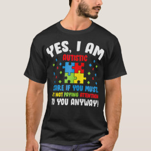 Monat der Aufklärung über Autismus Ja Ich bin Auti T-Shirt
