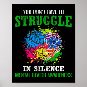 Monat der Aufklärung über psychische Gesundheit Ka Poster