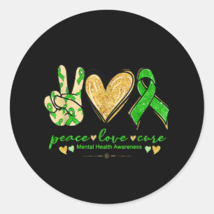 Monat der Bewusstseinsbildung für psychische Gesun Runder Aufkleber
