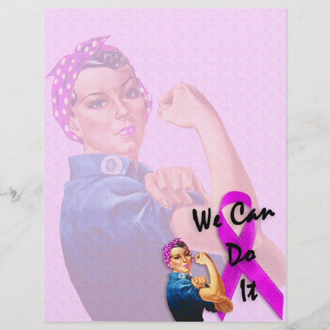 Monat der Brustkrebserkrankung, Rosie the Riveter (Vorderseite)