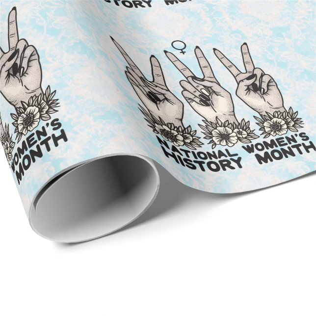 Monat der Frauengeschichte Geschenkpapier (Rolleneckpunkt)