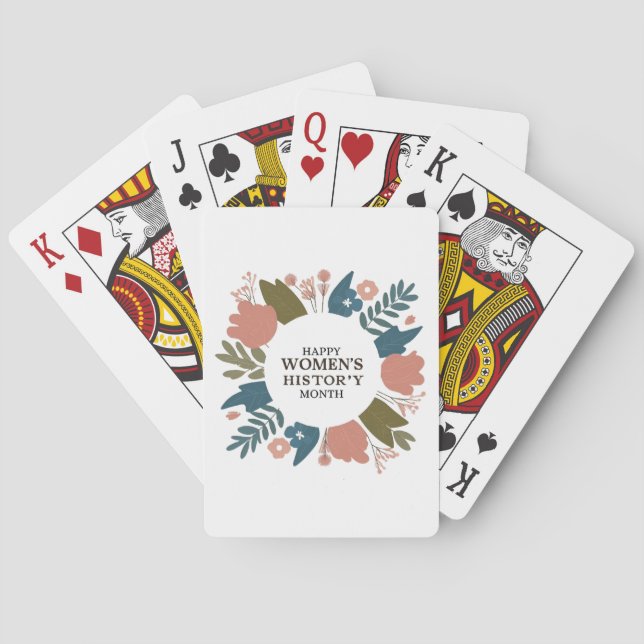 Monat der Frauengeschichte Spielkarten (Rückseite)