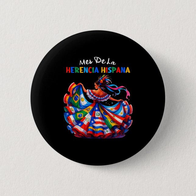 Monat der hispanischen Herkunft Hispanic Heritage  Button (Vorderseite)