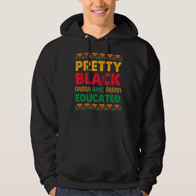 Monat der hübschen schwarzen Pride-Geschichte Hoodie (Vorderseite)