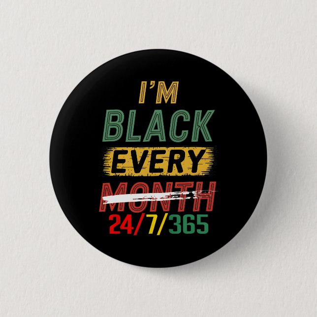 Monat der schwarzen Geschichte 247365 Afrikanische Button (Vorderseite)
