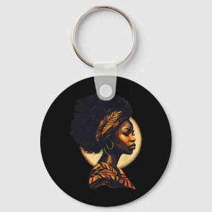 Monat der schwarzen Geschichte - Afrikanische Frau Schlüsselanhänger