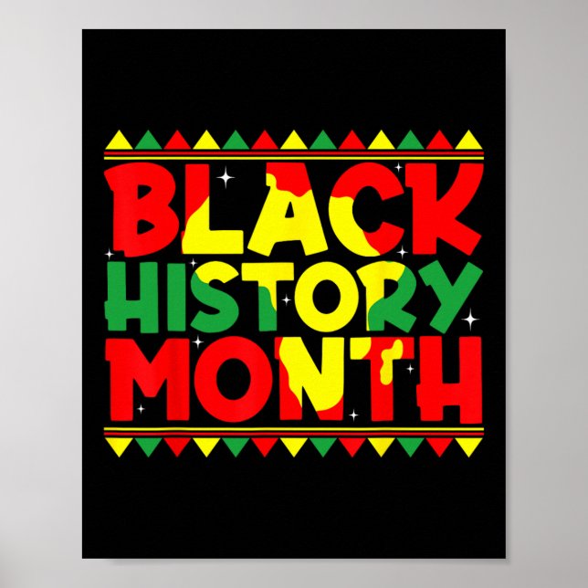 Monat der schwarzen Geschichte Afrikanischer Ameri Poster (Vorne)